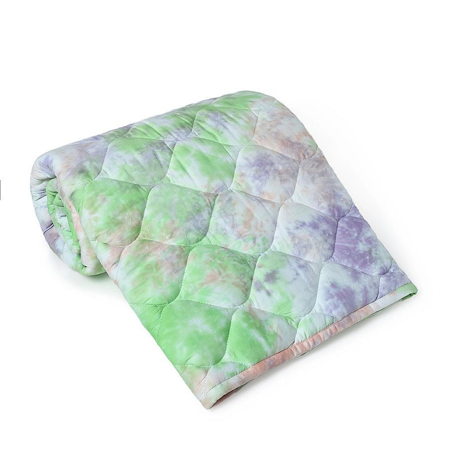 Mermazing Unisex Crystal Woven Tie & Die Comforter Green Comforter 8