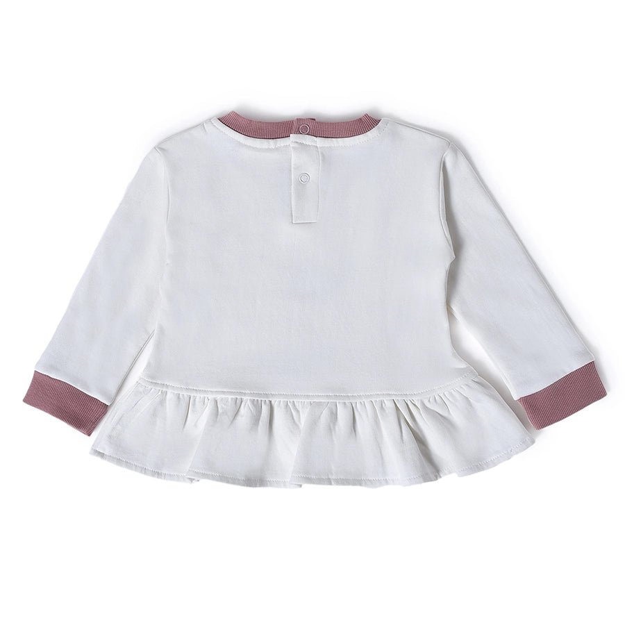 Misty Ballerina White Sweatshirt & Pajama Set Clothing Set 3