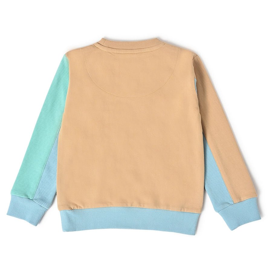 Misty Brown Colorblock Sweatshirt & Pajama Set Clothing Set 3
