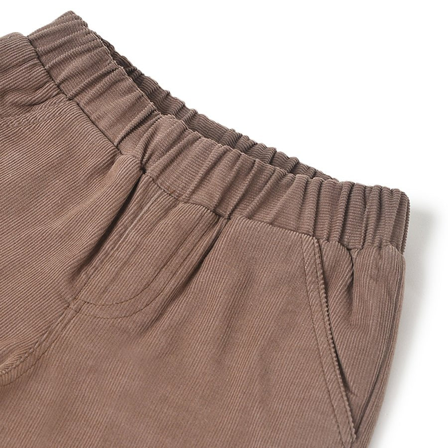 Misty Corduroy Brown Trouser Pants-Trouser-4