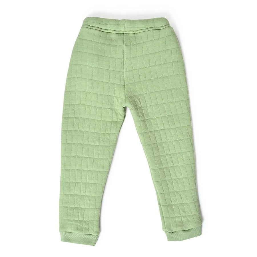 Misty Corgi Quilted Green Sweatshirt & Pajama Set Clothing Set 10