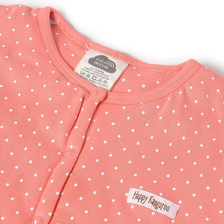 Misty Front Open Sweatshirt & Pajama Set Peach & Brown-Clothing Set-6