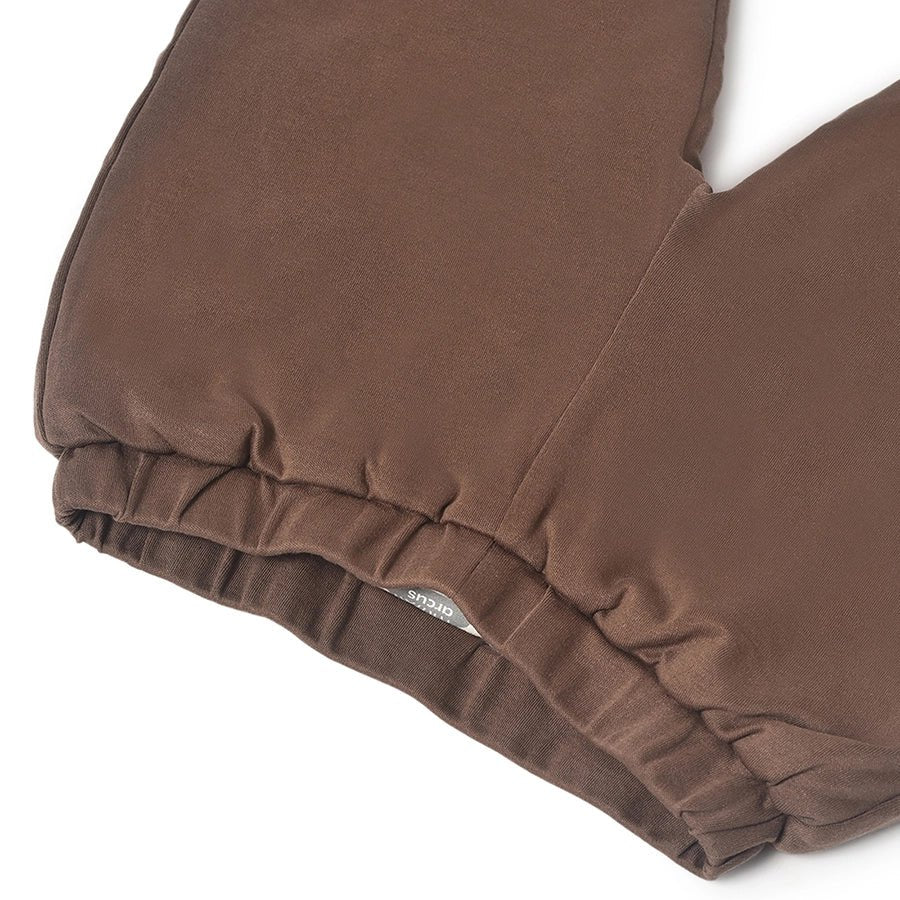 Misty Front Open Sweatshirt & Pajama Set Peach & Brown-Clothing Set-13