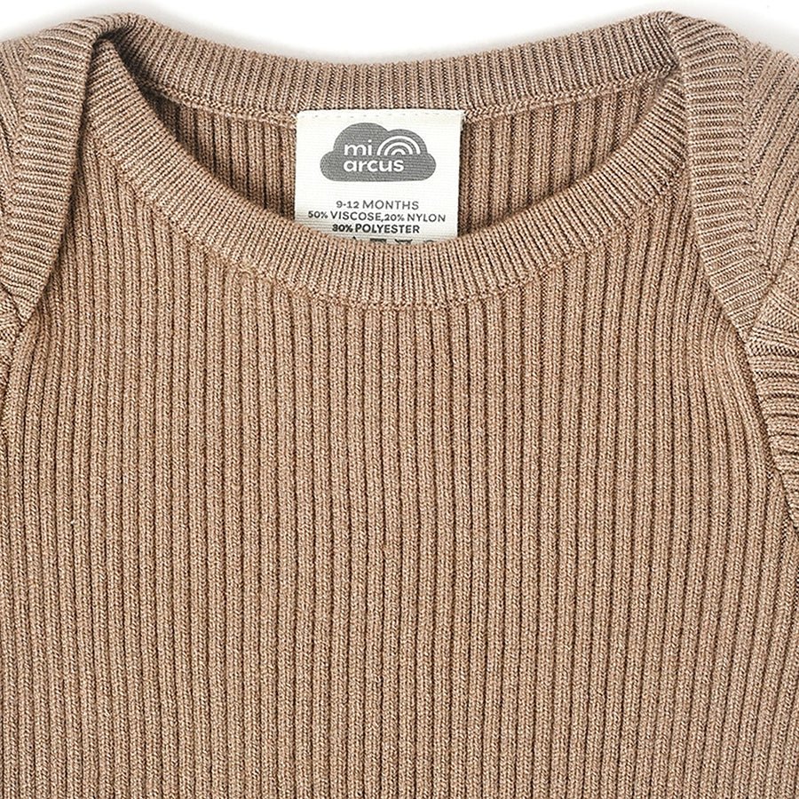 Misty Full Sleeve Knitted Thermal Brown Top Thermal Top 3