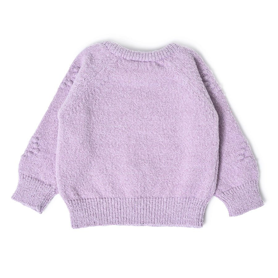 Misty Glimmer Knitted Sweater for Kids-Sweater-2