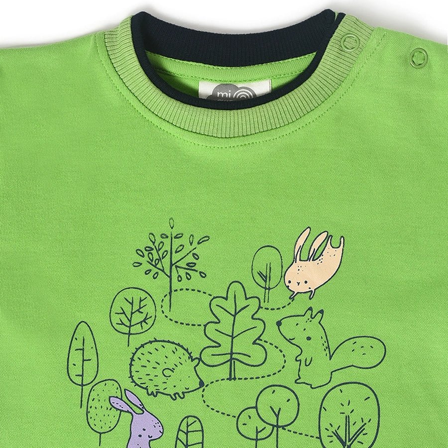 Misty Green Printed T-Shirt T-Shirt 4