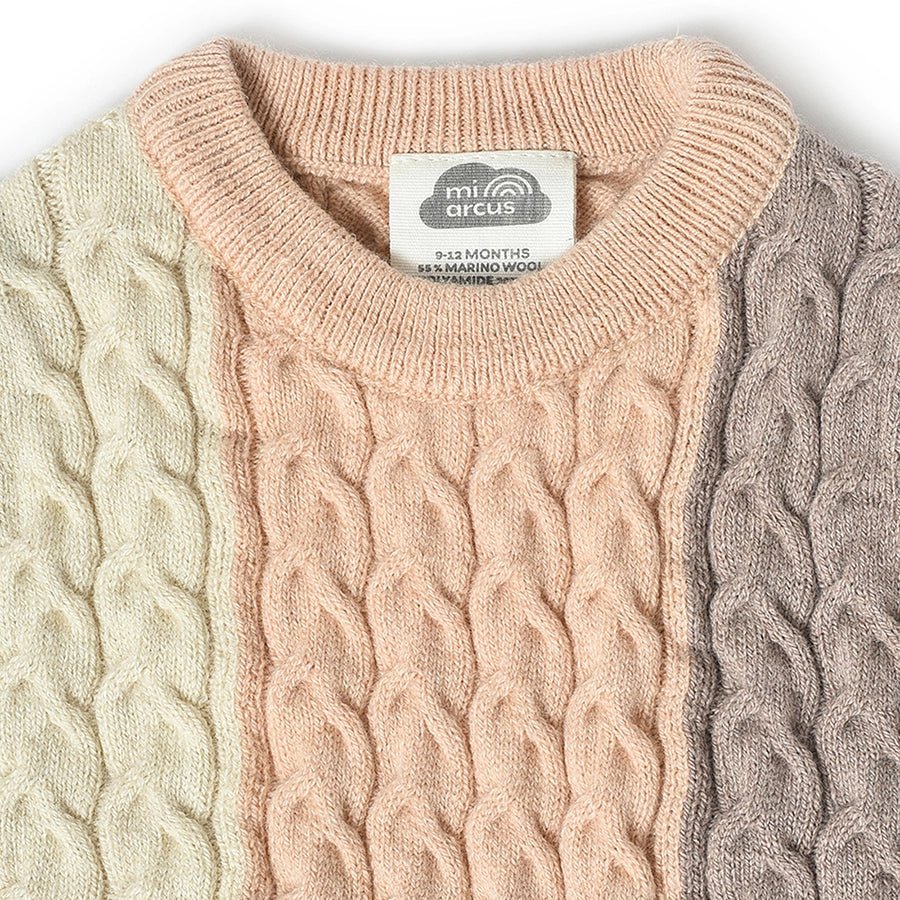 Misty Knitted Cream Sleeveless Sweater Sweater 3