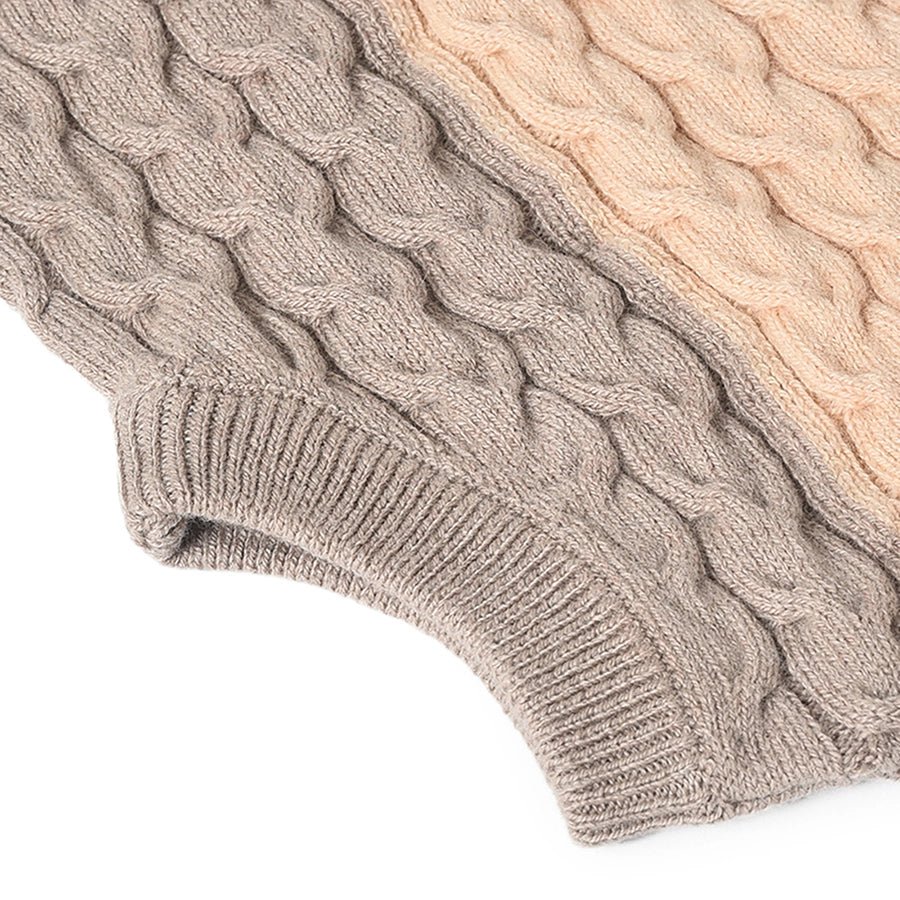 Misty Knitted Cream Sleeveless Sweater Sweater 6