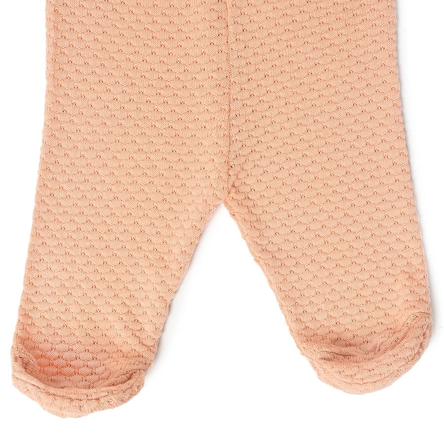 Misty Knitted Peach Jumper Set with Booties Clothing Set 15