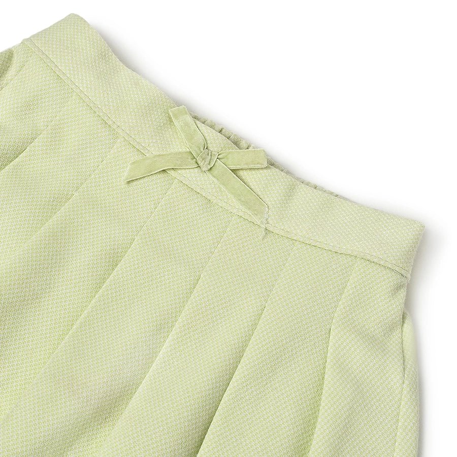Misty Knitted Pleated Skirt for Baby Girl-Skirt-4