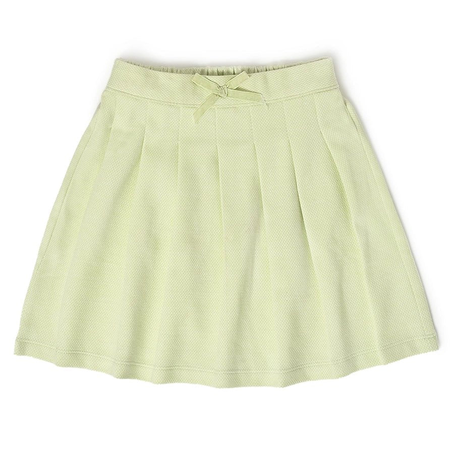 Baby green pleated skirt outlet