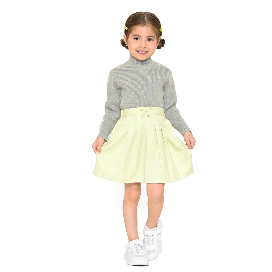Misty Knitted Pleated Skirt for Baby Girl Skirt 1