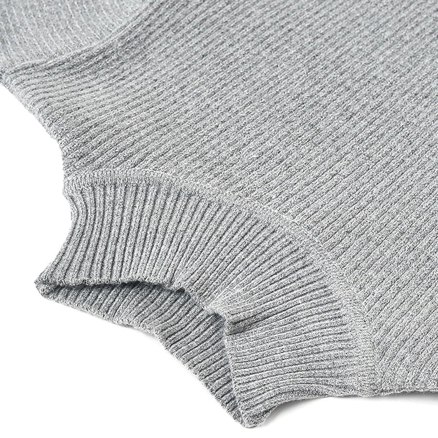 Misty Knitted Thermal Grey Top with Turtle Neck Thermal Top 6