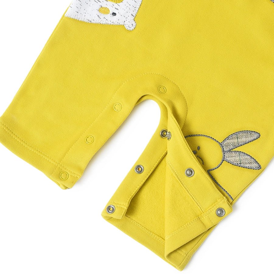 Misty Patch Work Yellow Dungaree Set Clothing Set 14