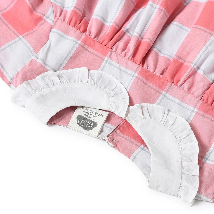 Misty Pink Woven Dress Dress 6