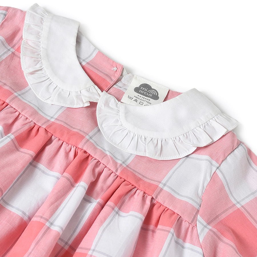 Misty Pink Woven Dress Dress 4