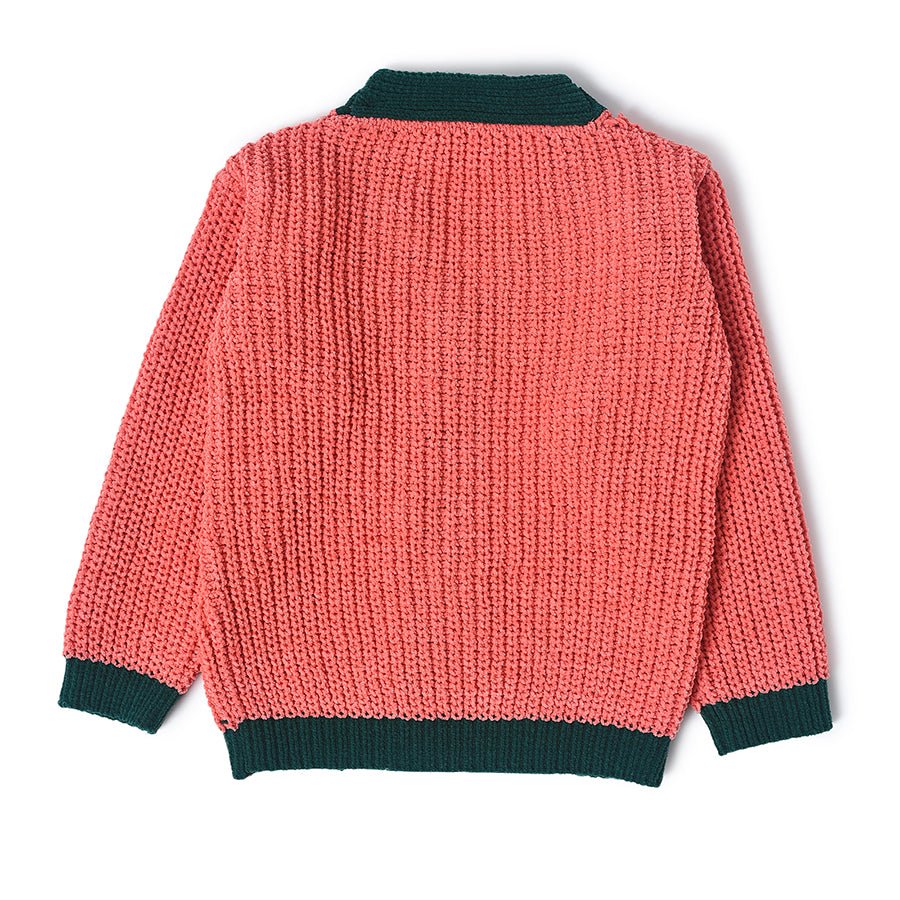Misty Shell Pink Knitted Cardigan Cardigan 2