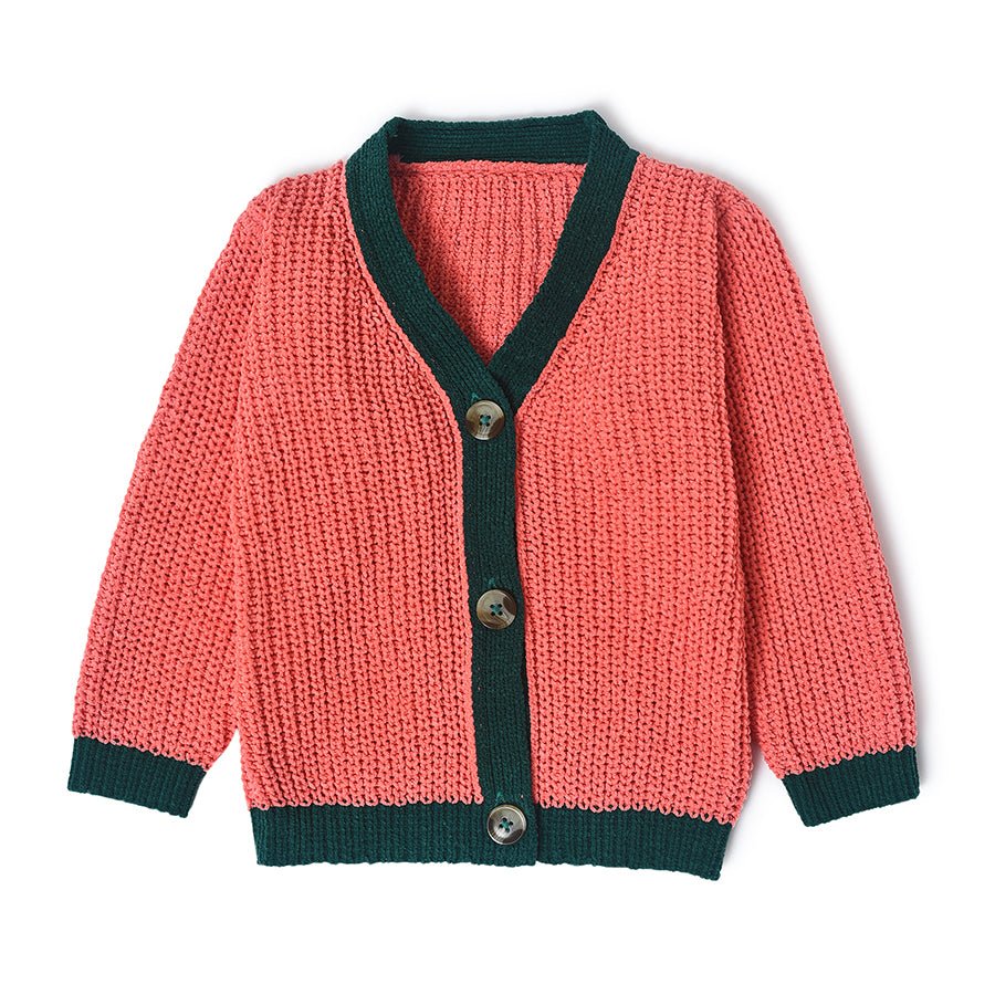 Misty Shell Pink Knitted Cardigan Cardigan 1