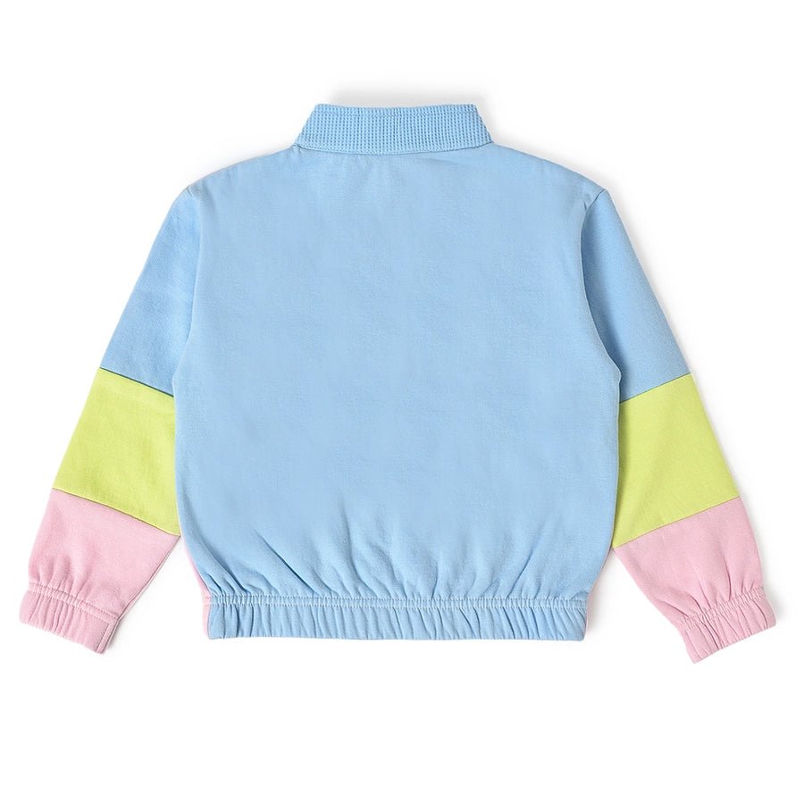 Misty Sky Blue Sweatshirt With Pajama Set-Clothing Set-3