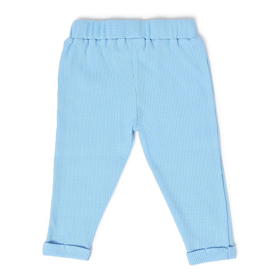 Misty Waffle Wrapover with Pyjama and Cap Set-Clothing Set-10