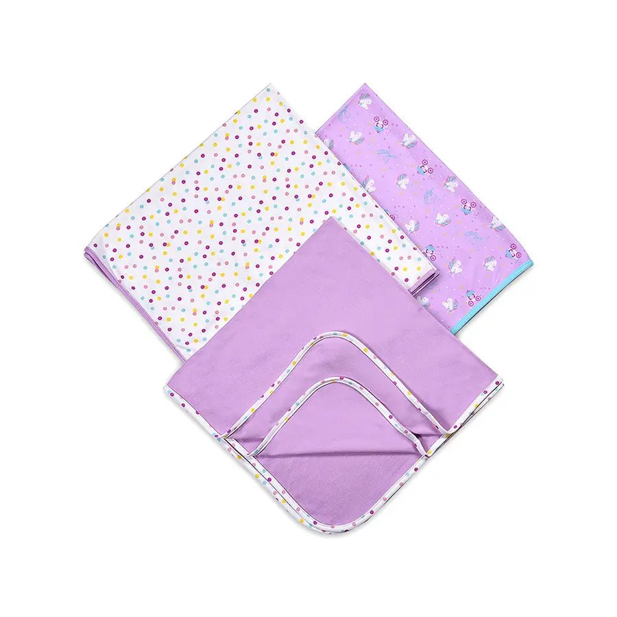 Muffle Interlock First Layer Sheet - Unicorn ( Pack of 3) Swaddle Wrap 2