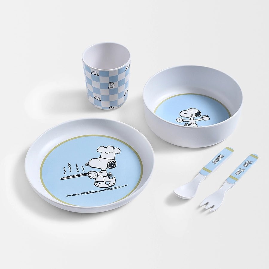Peanuts Arctic Melamine dinnerware Set for Kids(Pack of 5)-Dinner Set-3