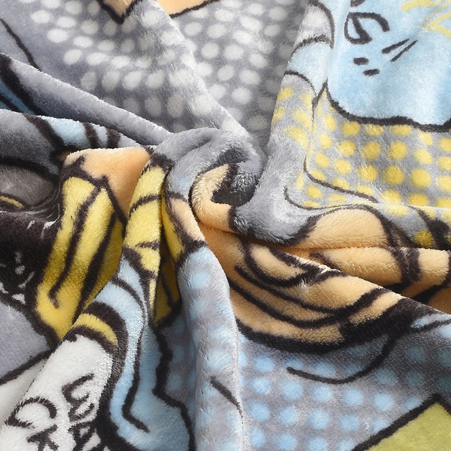 Peanuts Flurry Blanket Grey-Blanket-4