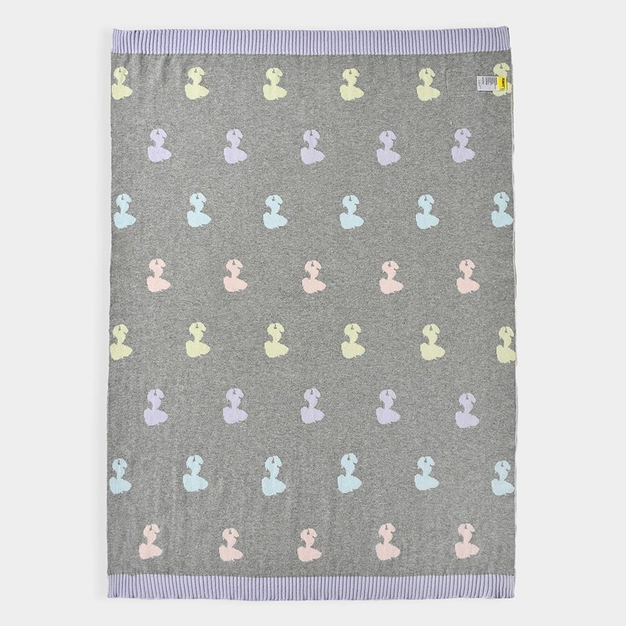 Peanuts™ Grey Knitted Mini Me Blanket Blanket 6