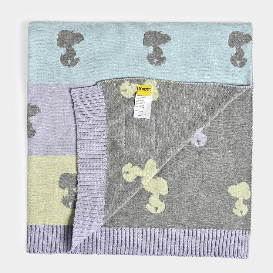 Peanuts™ Grey Knitted Mini Me Blanket Blanket 4