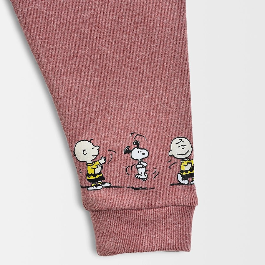 Peanuts Knitted Thermal T-shirt With Pajama Set Clothing Set 9