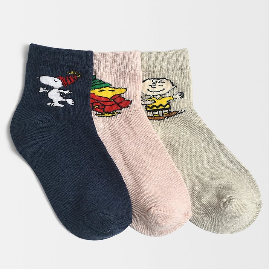 Peanuts Multicolor Socks(Pack of 3) Socks 5