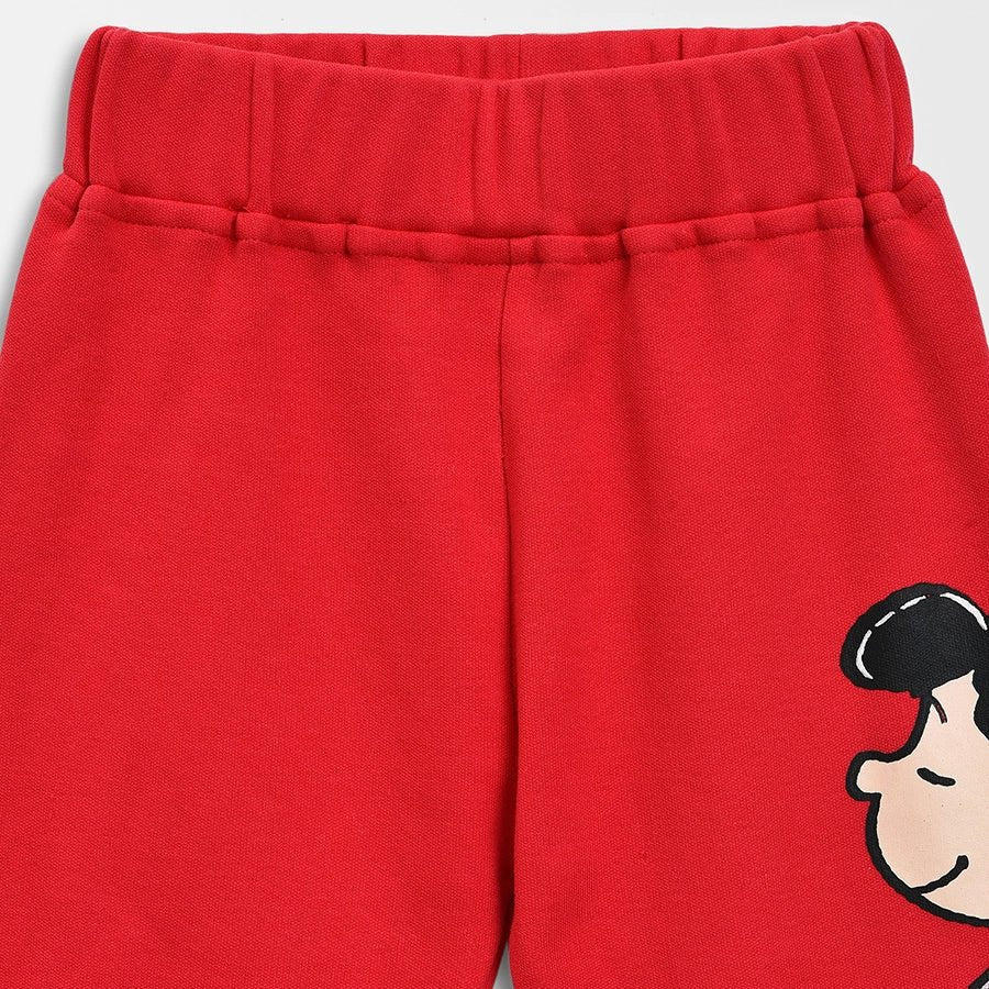 Peanuts Pink and Red Legging For Girls(Pack of 2) Legging 7
