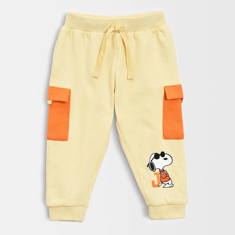 Peanuts Printed Cargo Pants for Boys Jogger 1