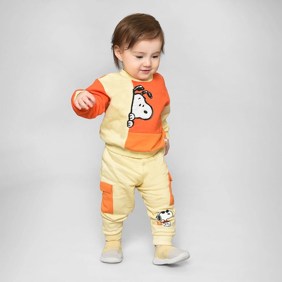 Peanuts Printed Cargo Pants for Boys Jogger 2