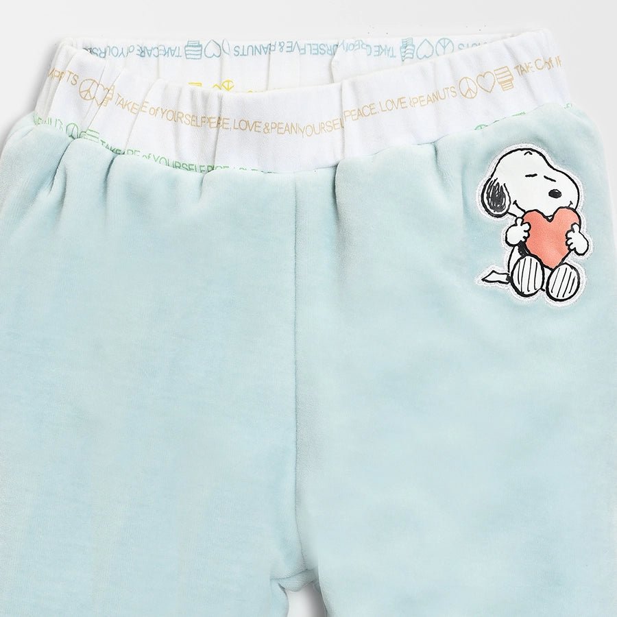 Peanuts Printed White Reversible Pajama Pyjama 8