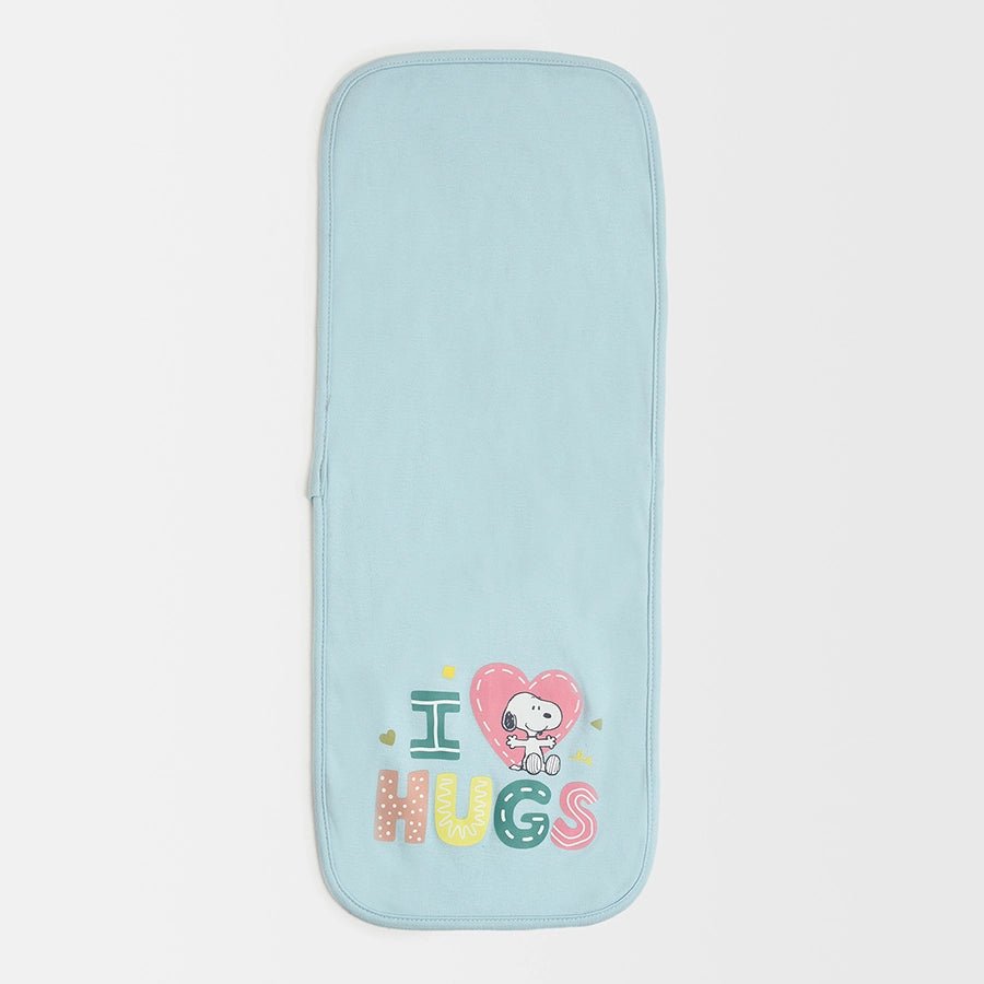 Peanuts White and Blue Burp Cloth(Pack of 2) Burp Cloth 5