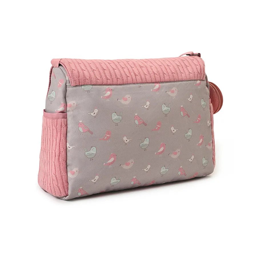 Peony Knitted Diaper Bag- Sweet Spring Diaper Bag 5