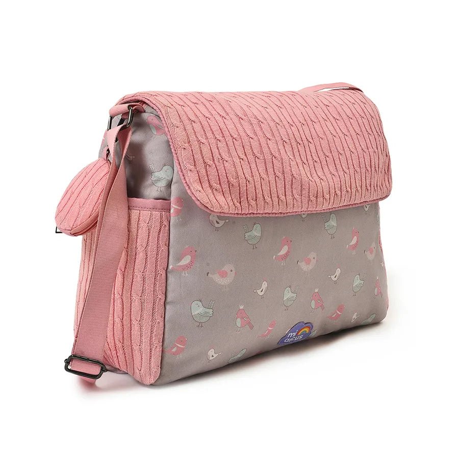 Peony Knitted Diaper Bag- Sweet Spring Diaper Bag 2