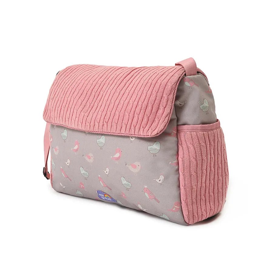 Peony Knitted Diaper Bag- Sweet Spring Diaper Bag 3