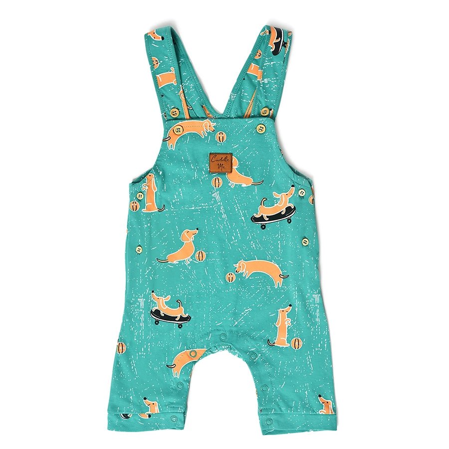 Playful Dungaree with Romper set for Babies Dungaree 9