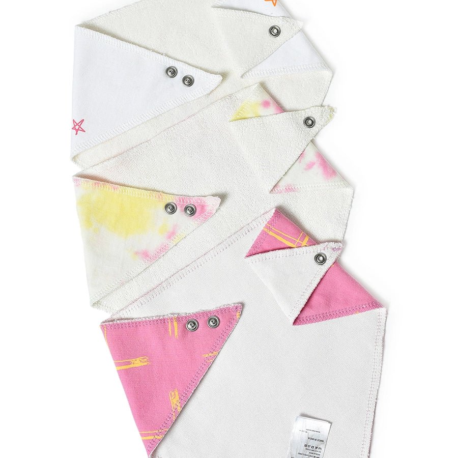 Playful Multicolor Triangle Bib(Pack of 3) Bibs 9