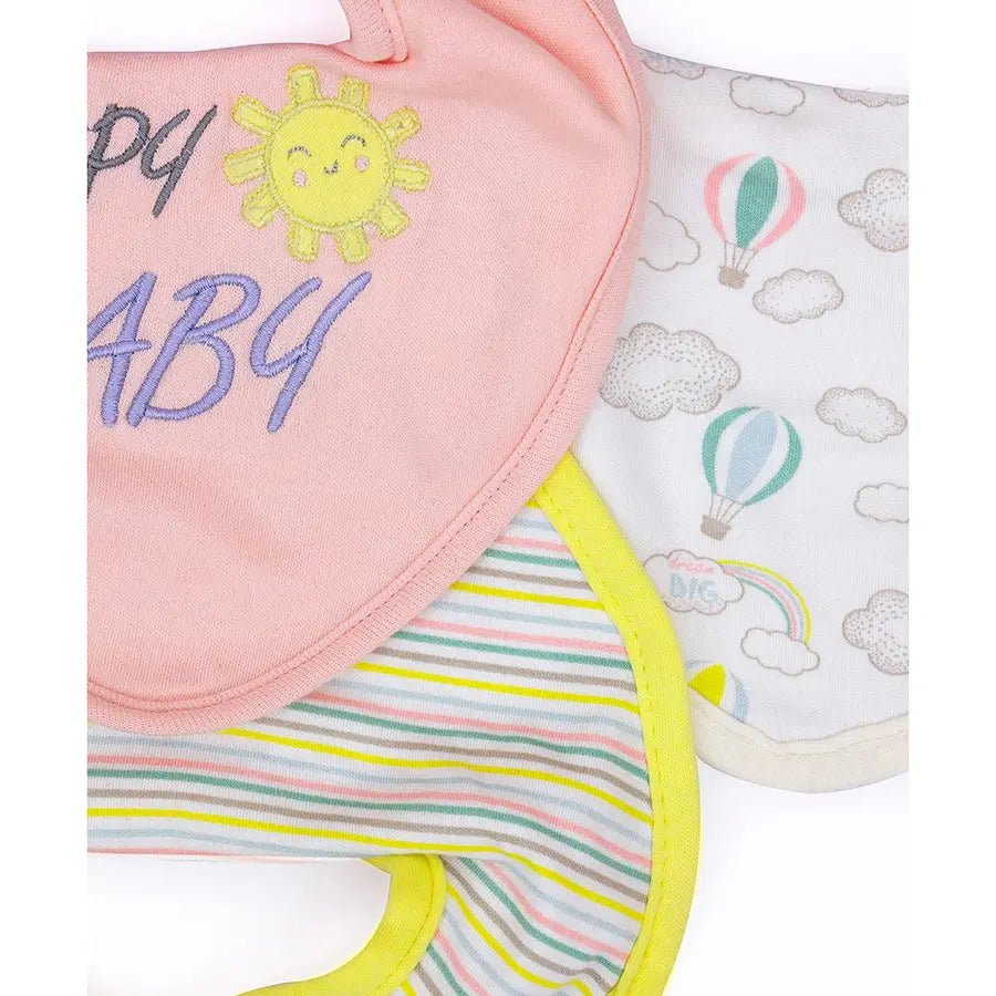 Printed Dribble Knitted Bib - Arcus Pack of 3 Bibs 7