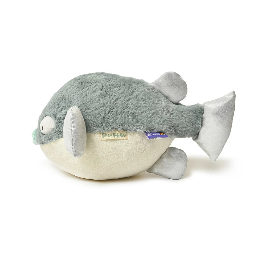 Puffer Fish Soft Toy- Green-Soft Toys-4