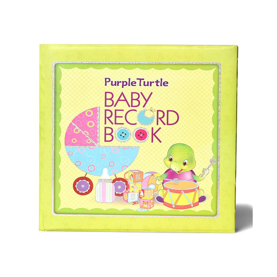 Purple Turtle Baby Record Book-Books-1