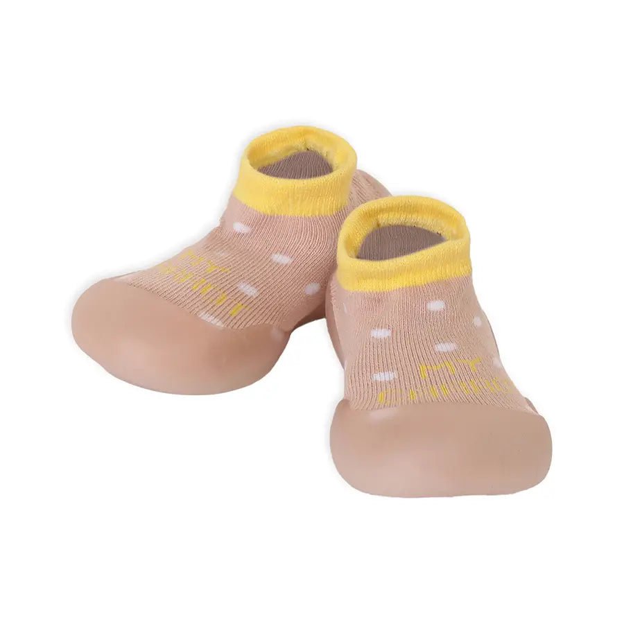 Rubber Grip Sole Socks Shoe - Pink Shoes 2