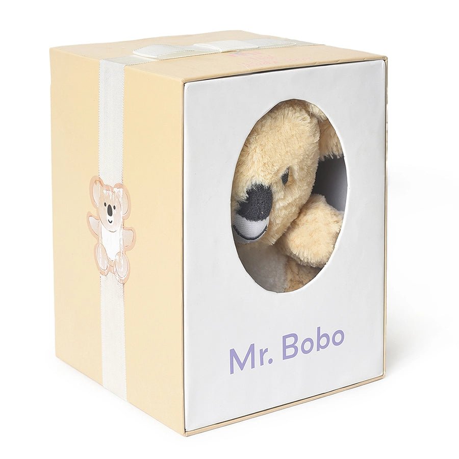 Showering Love Fur Beige Soft Toy Mr. Bobo Gift Box-Soft Toy-2