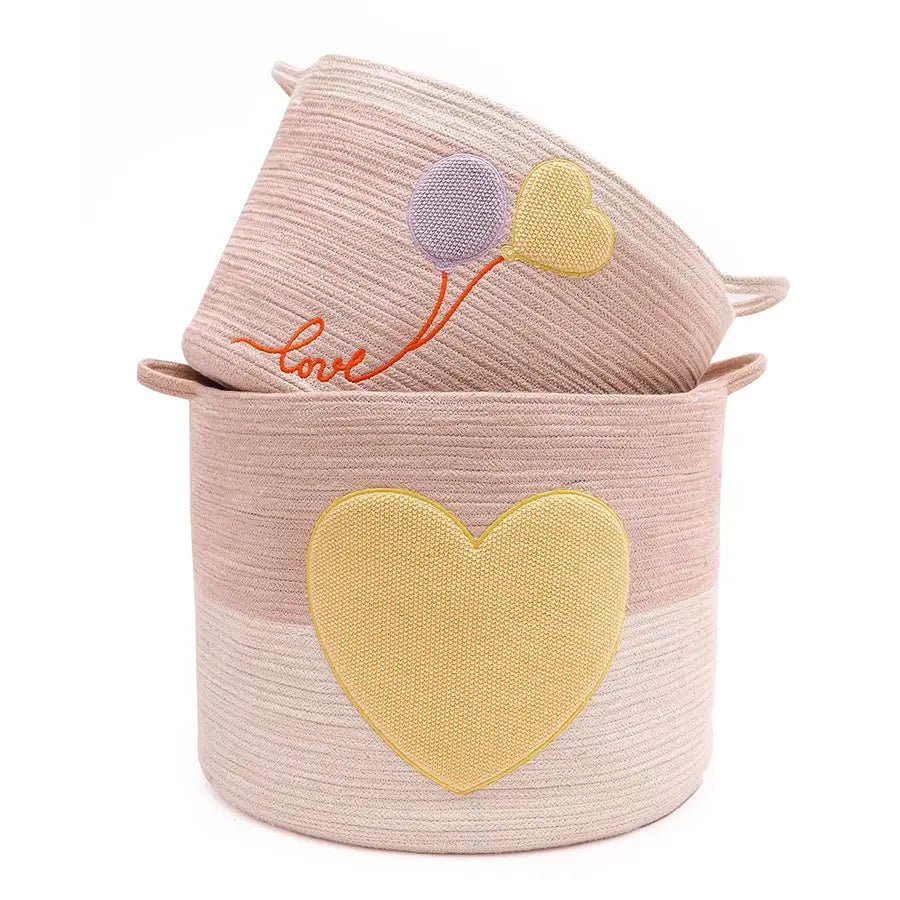 Showering Love Rope Storage Basket - Combo Pack of 2 Accessories 1