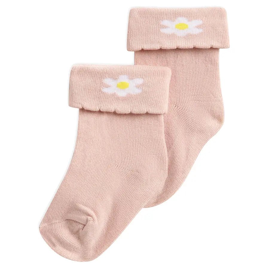 Spring Rib Baby Girl Mid Calf Socks Set of 3 Socks 4