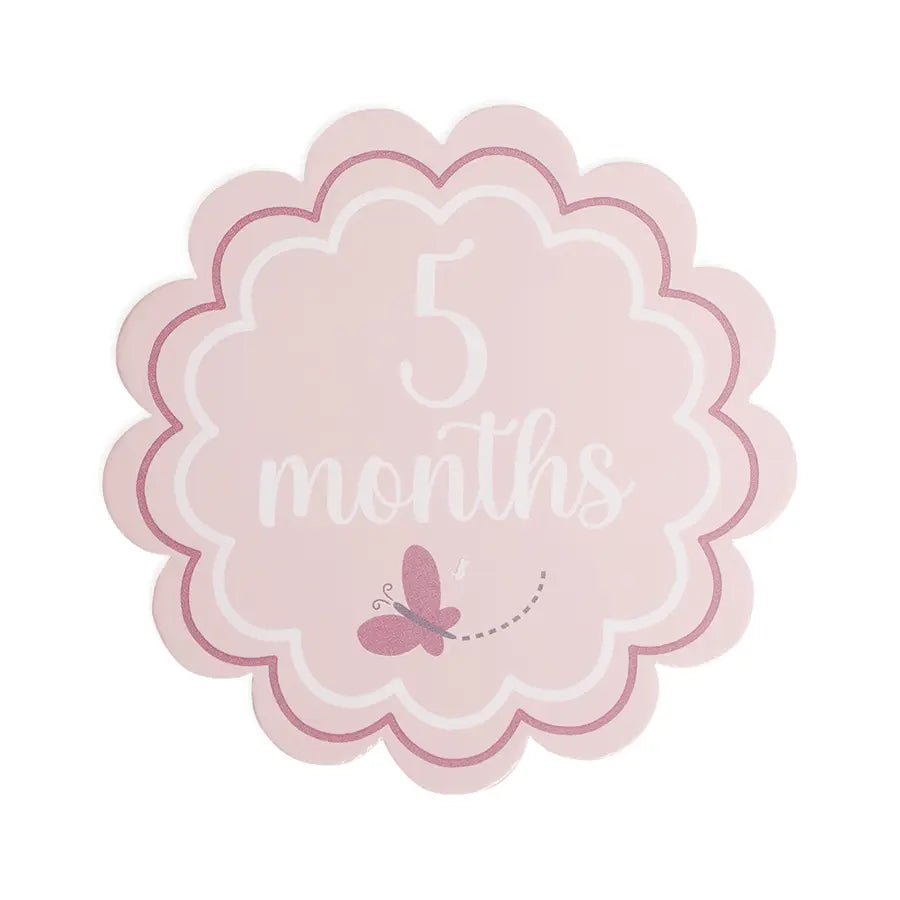 Sweet Spring Baby Girl Monthly Growth Milestone Cards Milestone 7