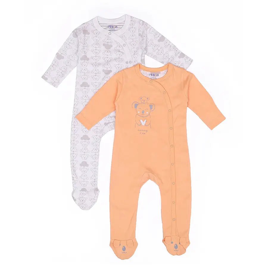 Unisex Comfy Knitted Sleep Suit - Koala (Pack of 2)-Sleepsuit-1